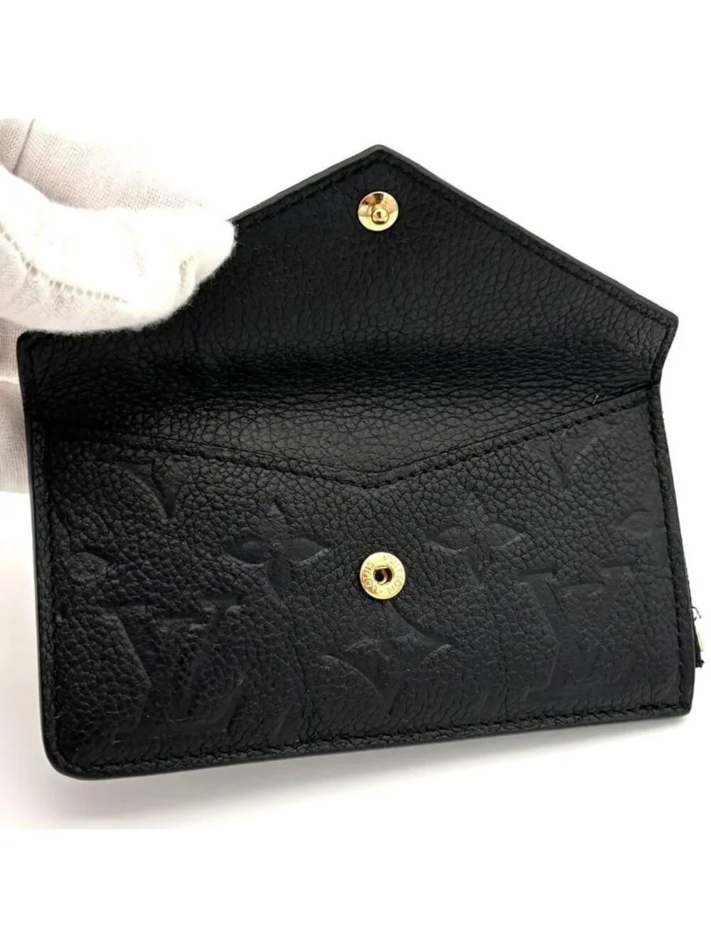Louis Vuitton Wallet Fragment Case Coin Black